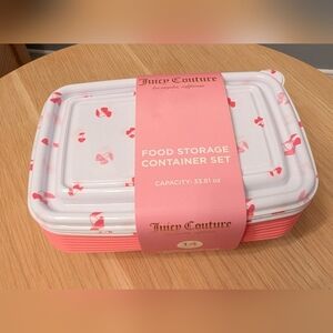 NWT Juicy Couture Food or Anything Storage Container Set